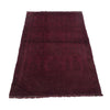 Purple Overdyed Prayer Rug 2' 8 x 4' 2 (ft) - No. R22774