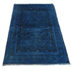 Blue Overdyed Rug 3' 0 x 4' 8 (ft) - No. R22780