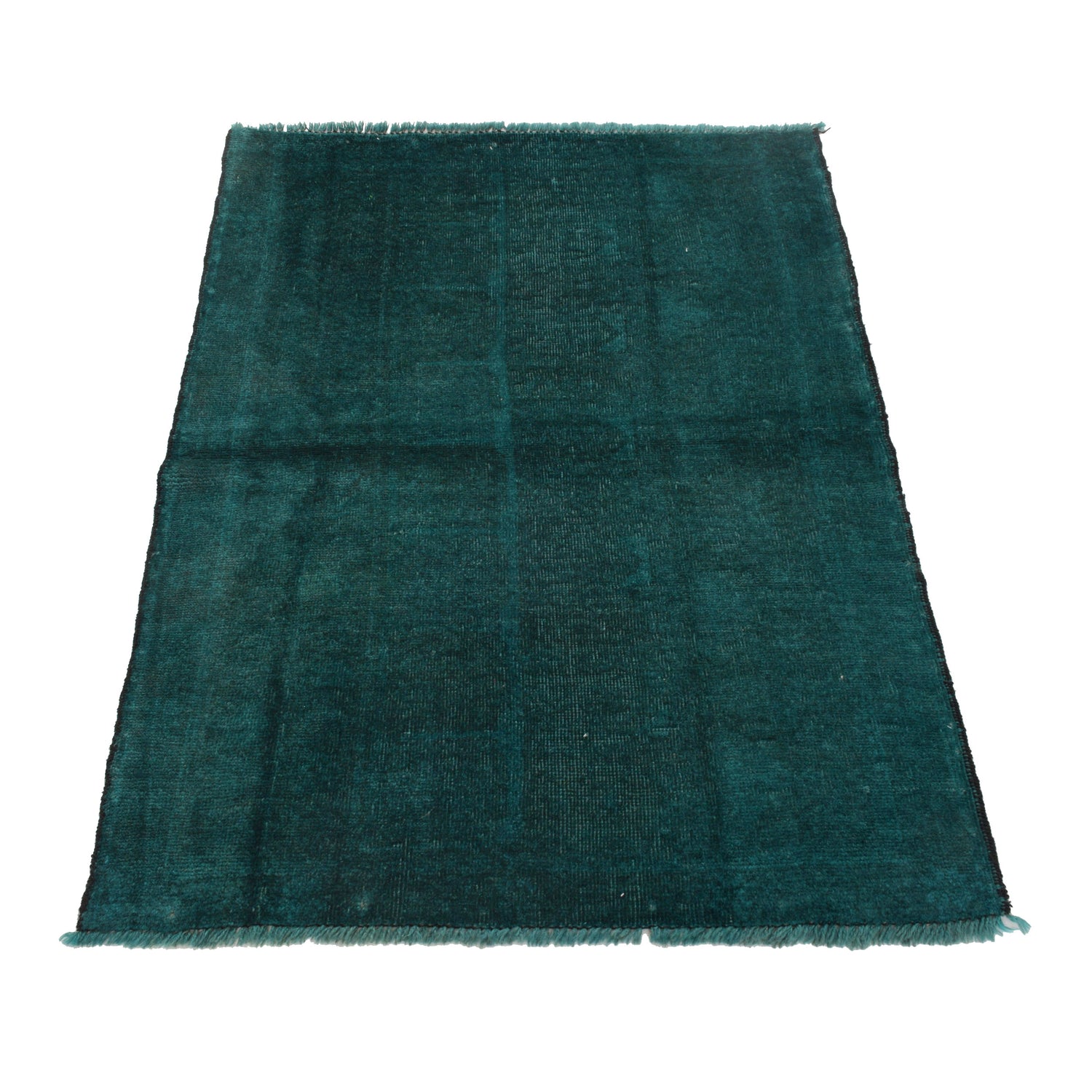 Sea Green Overdyed Rug 2' 8 x 4' 1 (ft) - No. R22781