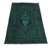 Sea Green Overdyed Rug 2' 7 x 4' 2 (ft) - No. R22782