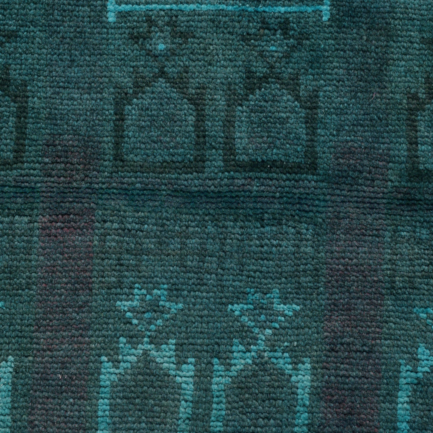 Sea Green Overdyed Prayer Rug 3' 0 x 4' 6 (ft) - No. R22783