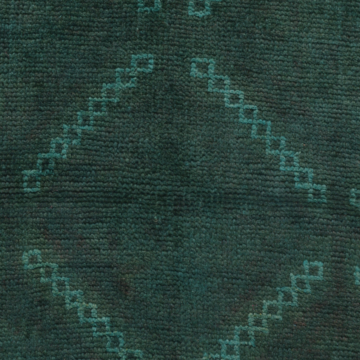 Sea Green Overdyed Rug 2' 6 x 4' 2 (ft) - No. R22789