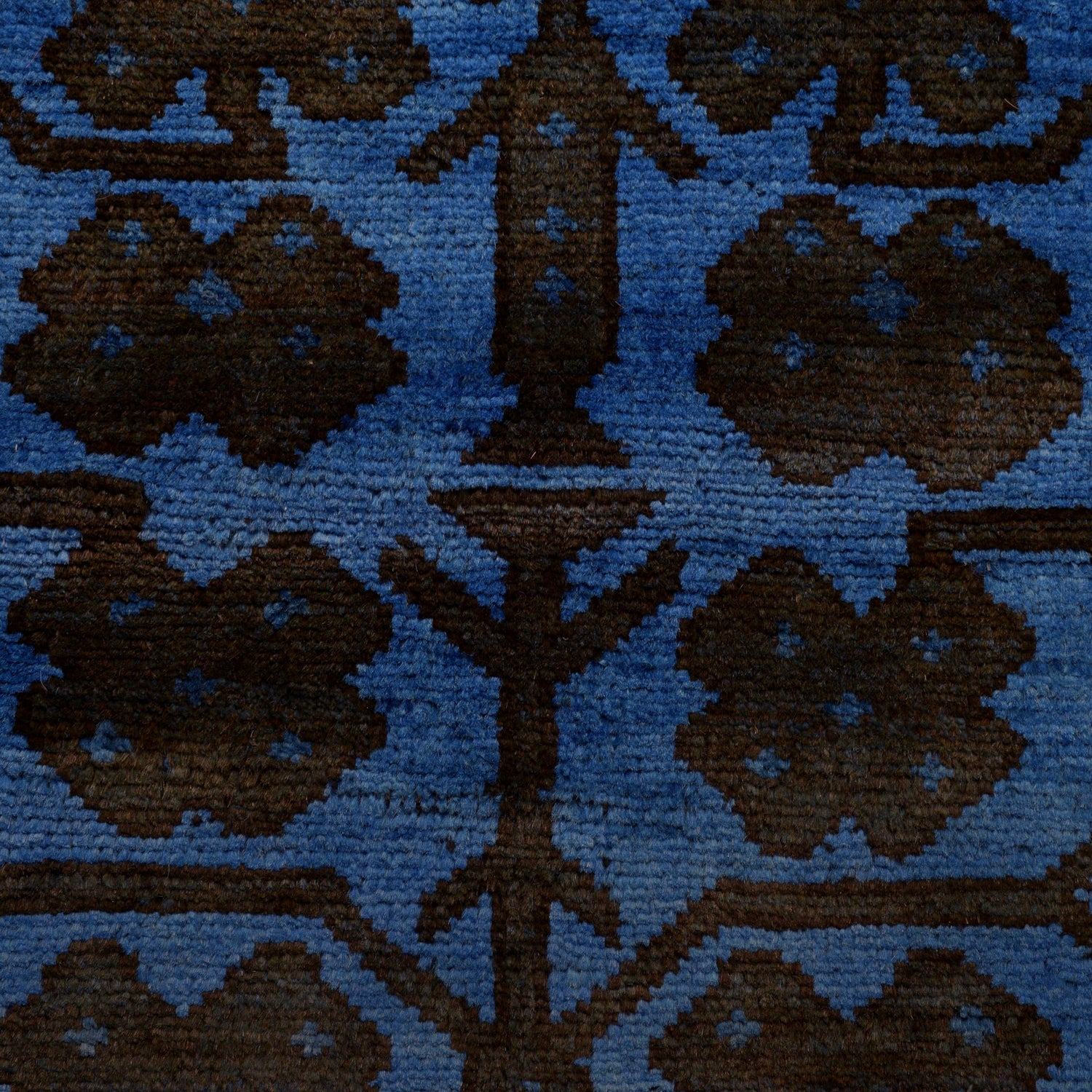 Blue Overdyed Rug 2' 8 x 4' 1 (ft) - No. R22810