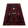 Black Color Prayer Rug 3' 1" x 4' 11" (ft) - No. R22836