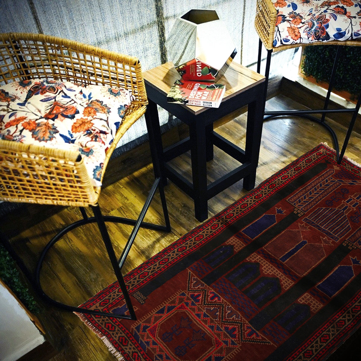 Hand-Woven Authentic Baloch Rug For Living Room