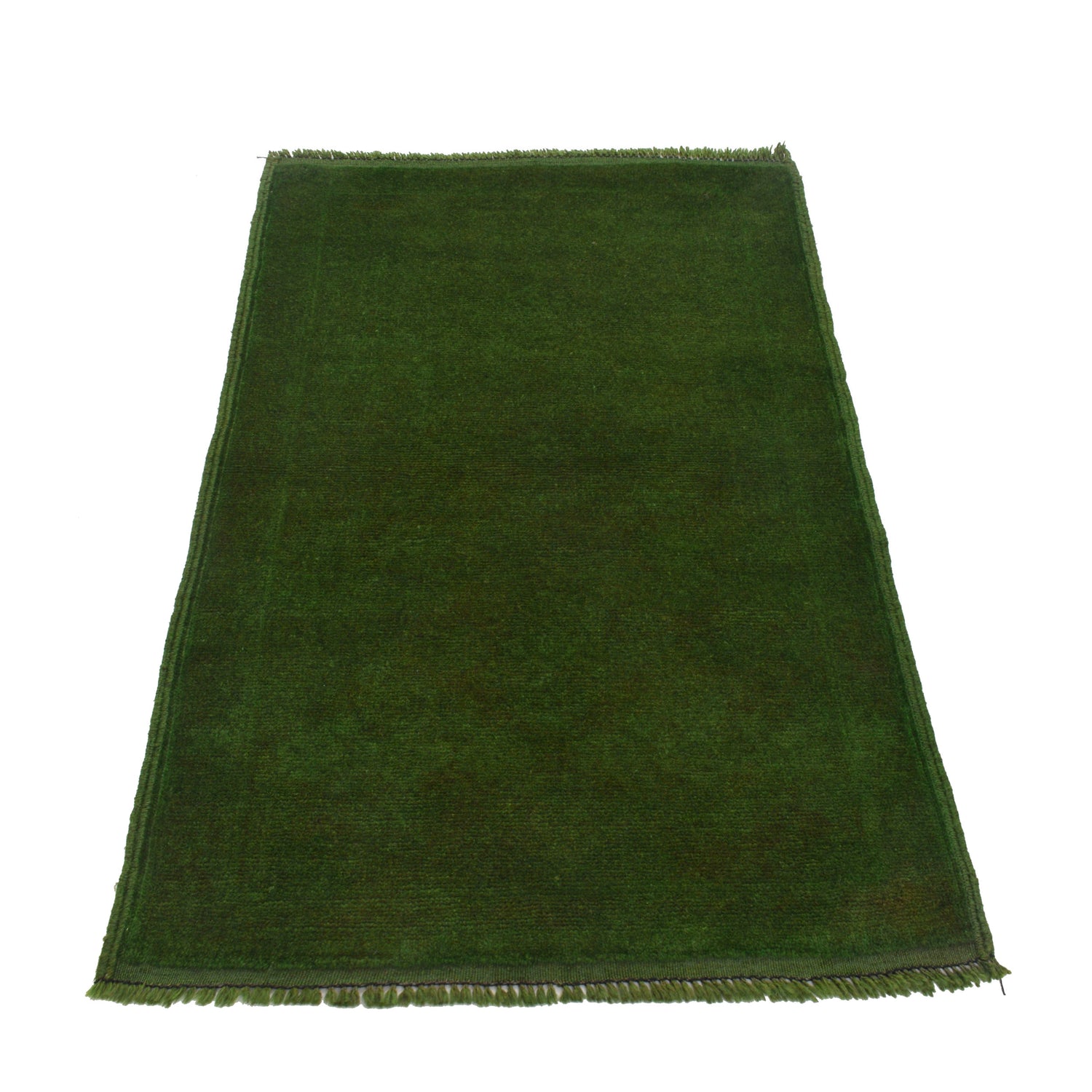 Green Overdyed Rug 2' 8 x 4' 4 (ft) - No. R22970
