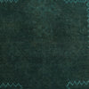 Sea Green Overdyed Rug 2' 7 x 4' 1 (ft) - No. R22975