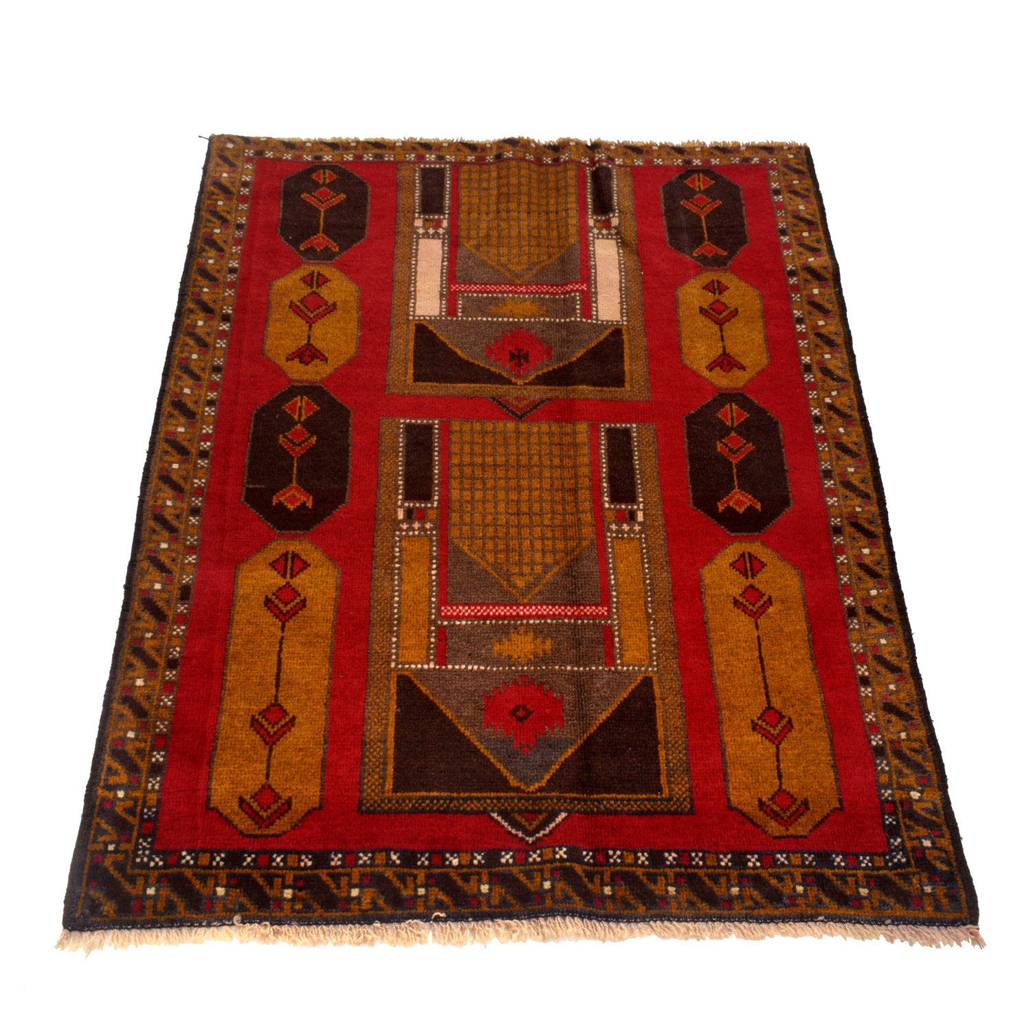 Handmade Balochi Rug 3' 0 x 4' 2 (ft) - No. R23673