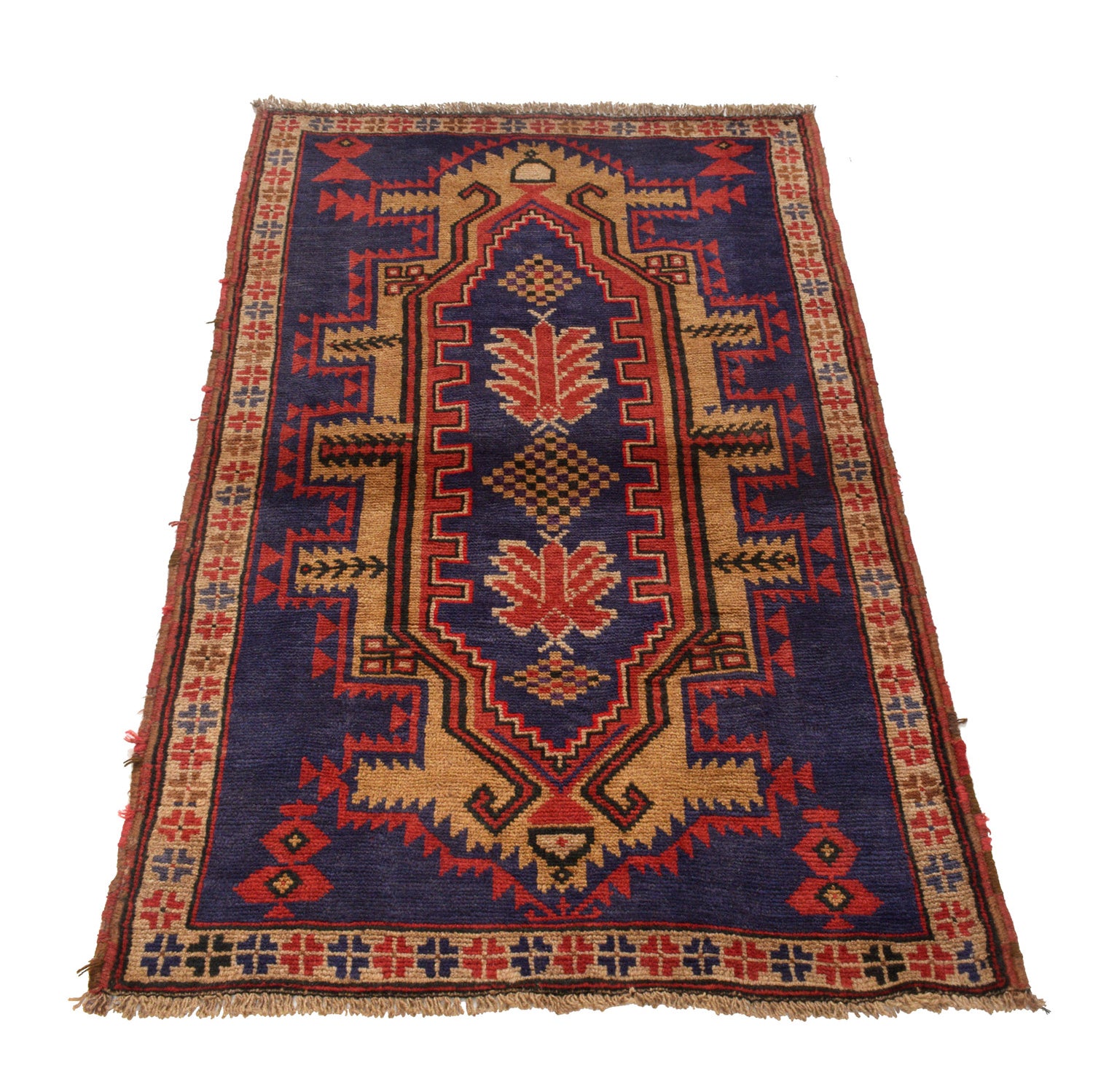 Blue Color Baluchi Rug 3' 1 x 4' 9 (ft) - No. R23727