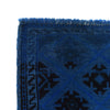 Blue Overdyed Rug 2' 8 x 4' 5 (ft) - No. R23733