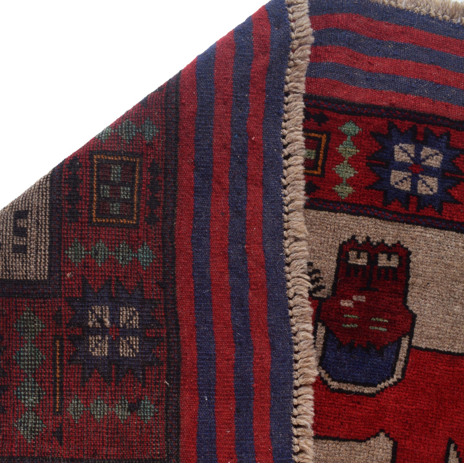 Hand Made Animal Picture Carpet 4' 3" x 5' 7" (ft)- No. R23766