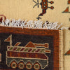 Handmade War Rug 2' 6 x 4' 1 (ft) - No. R23767