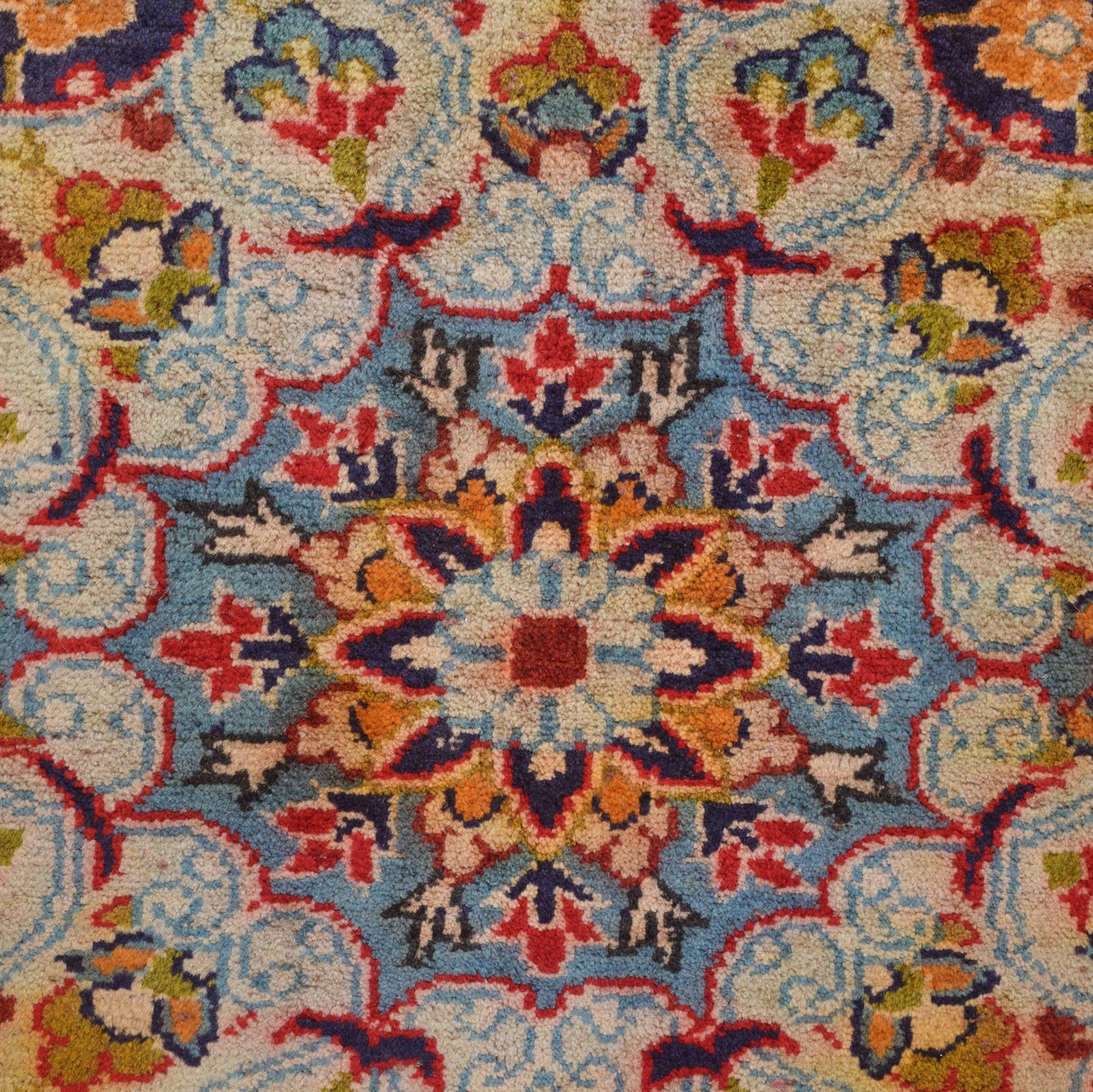 Red Kashan Rug 7' 3 x 11' 1 (ft) - No. R24266