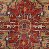 Hand Knotted Persian Design Heriz Rug 4' 8 x 6' 3 (ft) - No. R24290