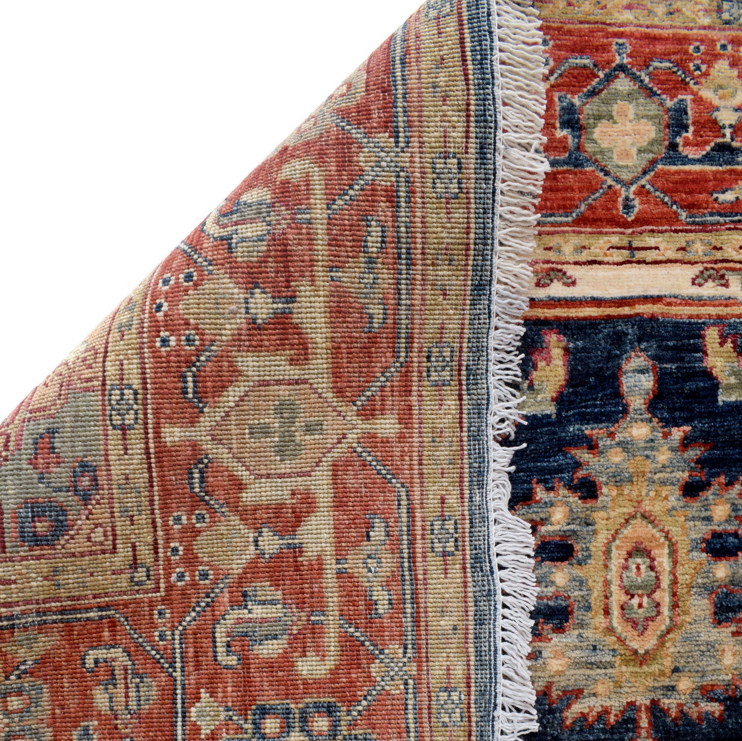 Hand Knotted Persian Design Heriz Rug 4' 8 x 6' 3 (ft) - No. R24290