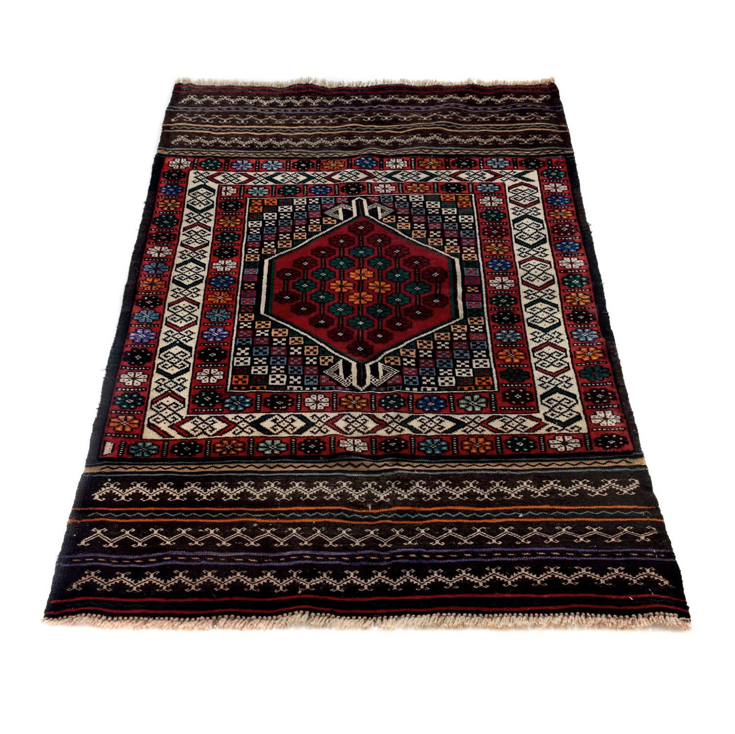 Hand Knotted Baluchi Rug 3' 1 x 4' 9 (ft) - R24361