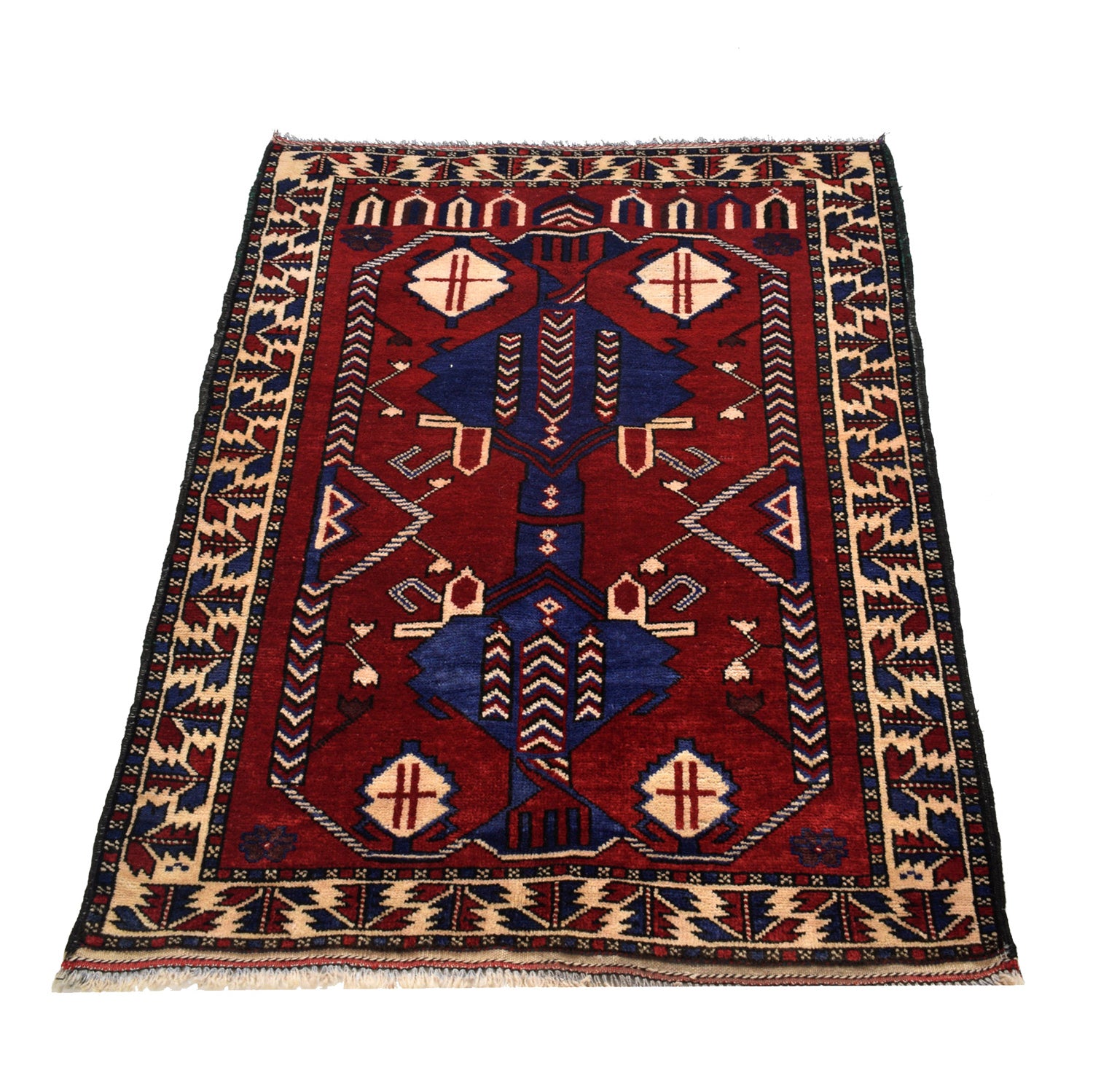 Traditional Baloch Rug 2' 8 x 4' 2 (ft) - No. R24795