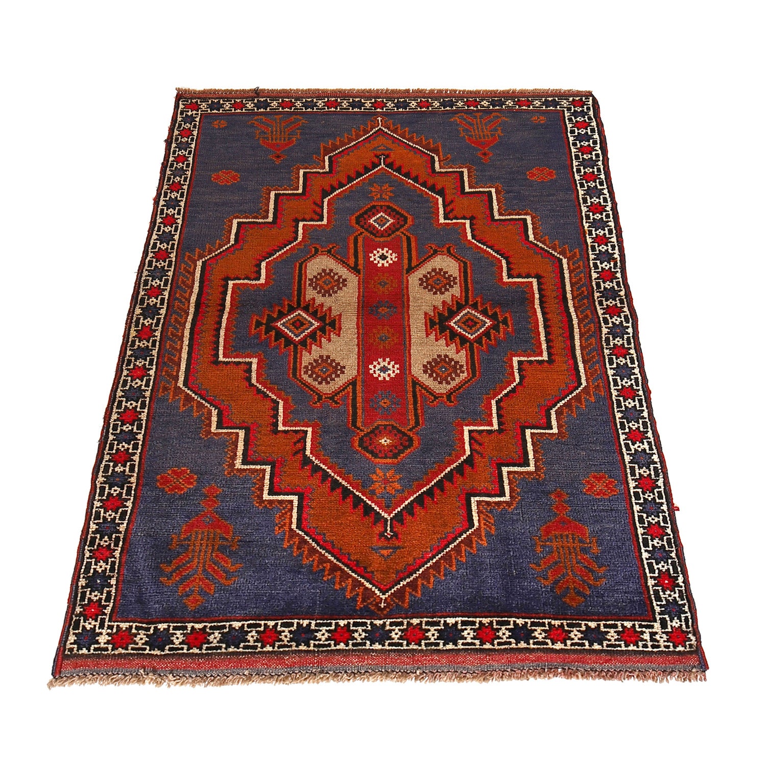 Hand Knotted Baluchi Rug 3' 1 x 4' 8 (ft) - No. R24910