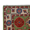 Green Color Kazak Rug 2' 7 x 3' 9 (ft) - No. R25280