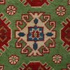 Green Color Kazak Rug 2' 7 x 3' 9 (ft) - No. R25280