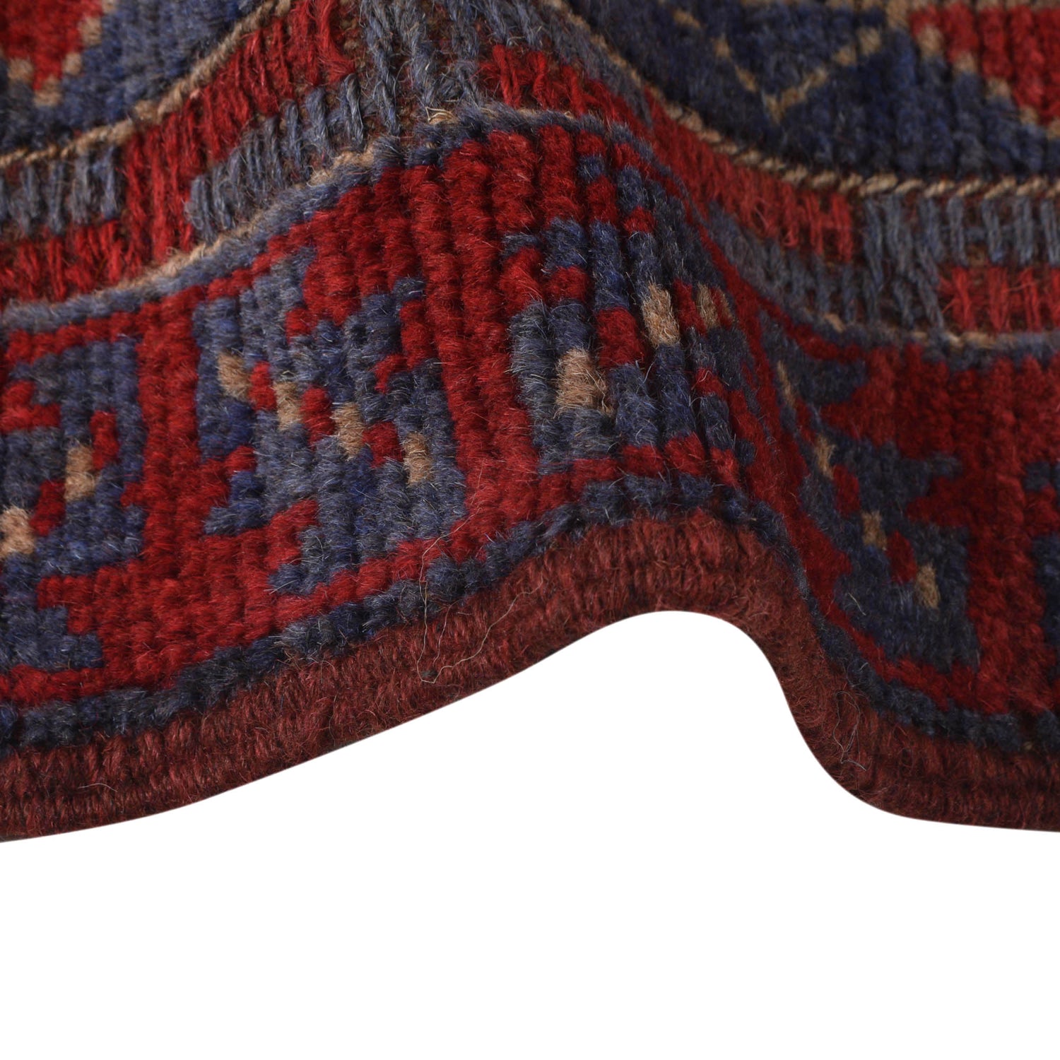 Red Mashwani Short Runner 2' 1 x 8' 2 (ft) - No.G25339