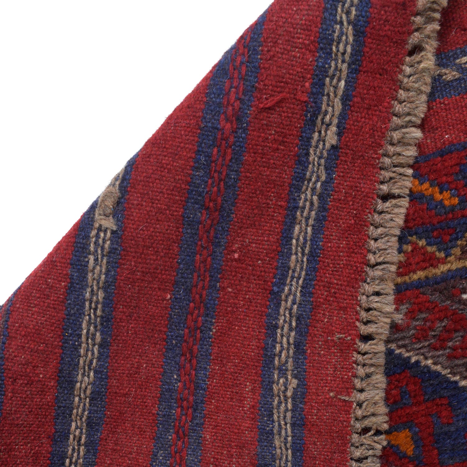 Red Mashwani Short Runner 1' 9 x 8' 4 (ft) - No.G25344