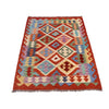 Handmade Vegetable Kilim 3' 2  x 4' 5 (ft) - No. R26070