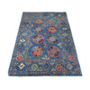 Blue Color Kazak Rug 3' 3 x 4' 9 (ft) - No. R26126