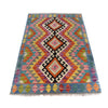 Handmade Vegetable Kilim 3' 2  x 4' 9 (ft) - No. R26254