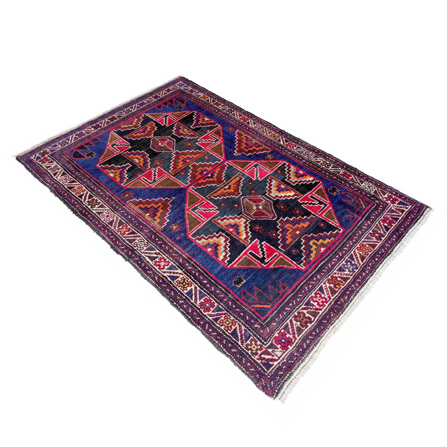 Traditional Baloch Rug 3' 7" x 6' 3" (ft) - No. R36706