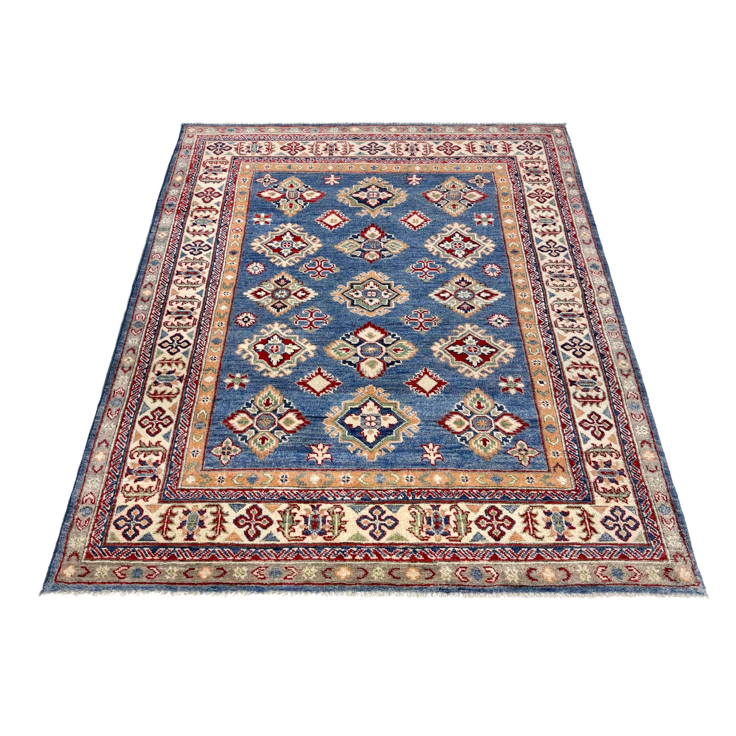 Blue Color Kazak Rug 4' 9" x 6' 4" (ft) - No. R37361