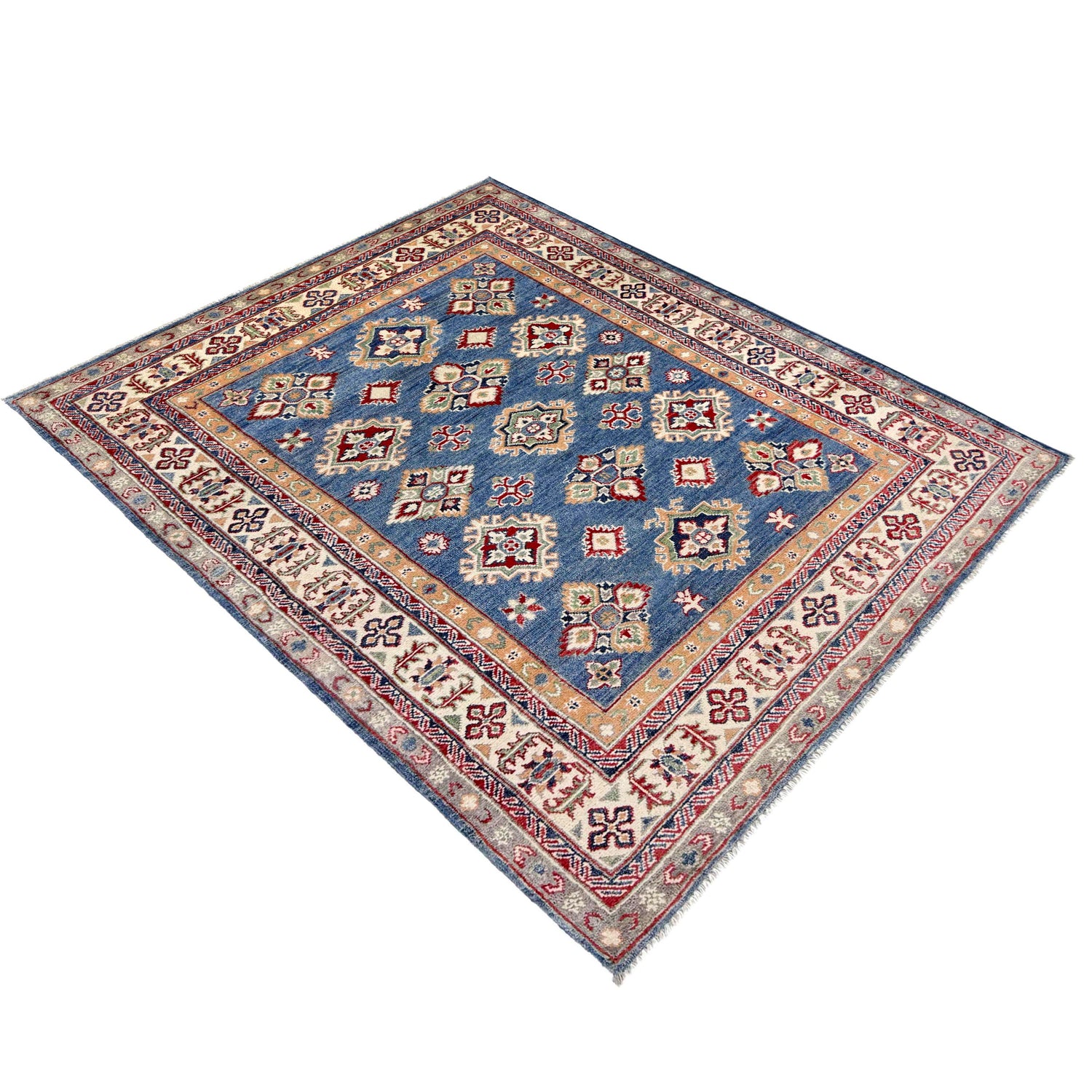 Blue Color Kazak Rug 4' 9" x 6' 4" (ft) - No. R37361