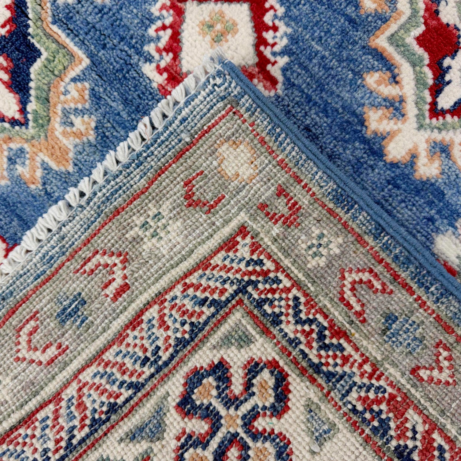 Blue Color Kazak Rug 4' 9" x 6' 4" (ft) - No. R37361