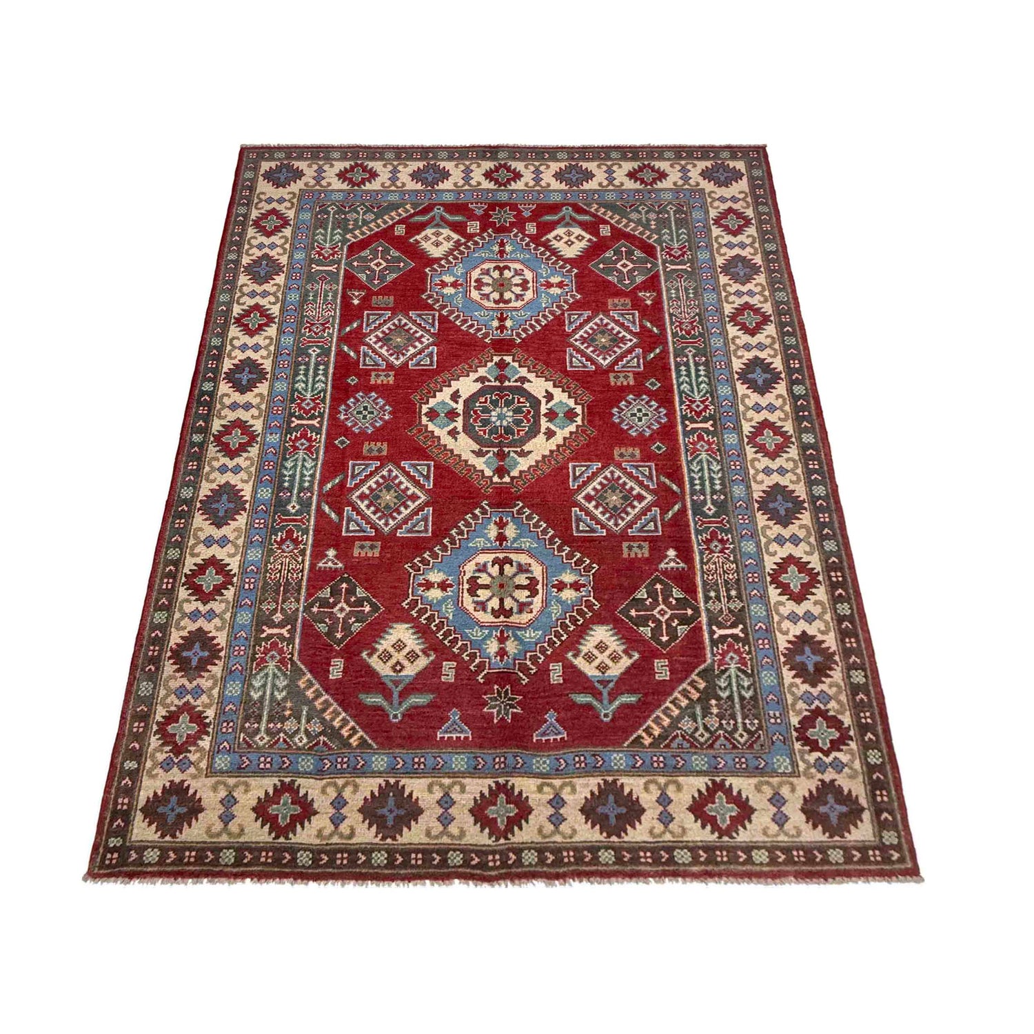 Oriental Kazak Rug 4' 10" x 7' 8" (ft) - No. R37363