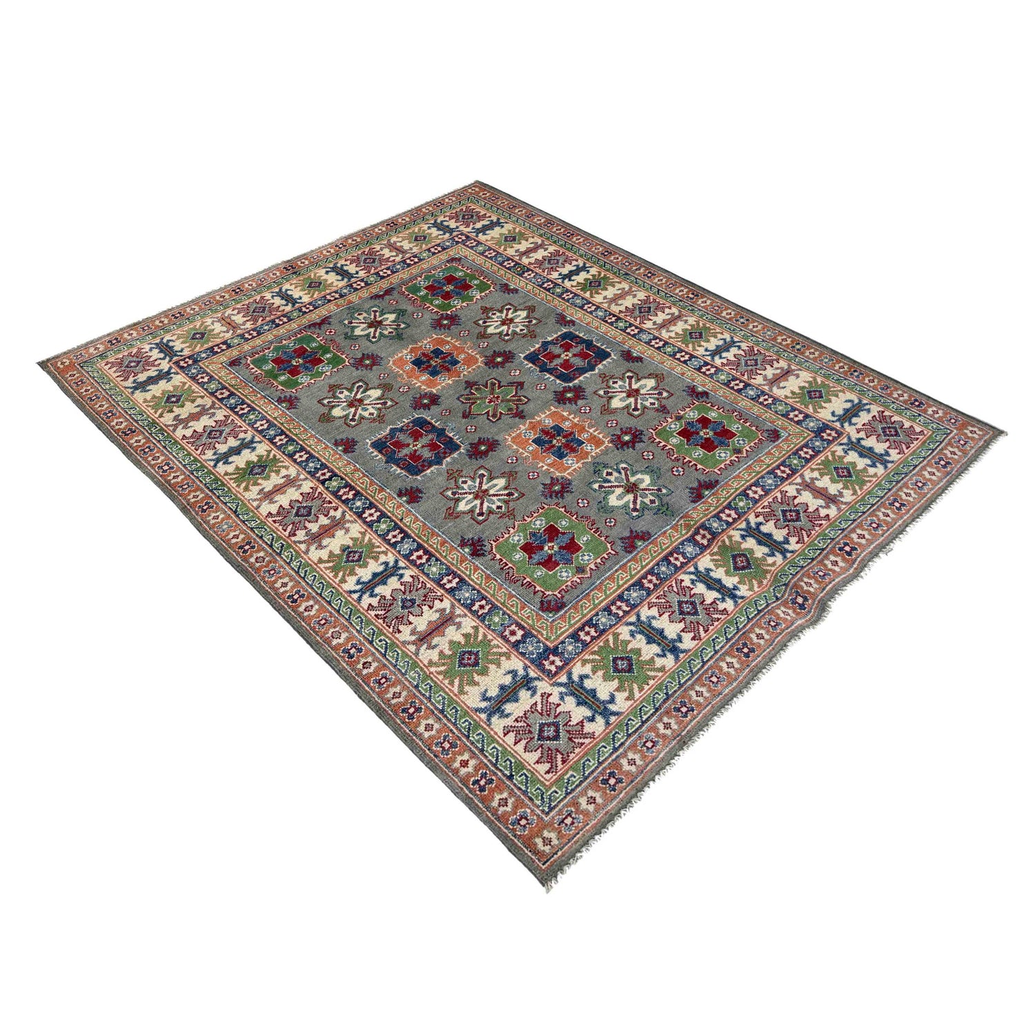 Oriental Kazak Rug 4' 11" x 6' 6" (ft) - No. R37365