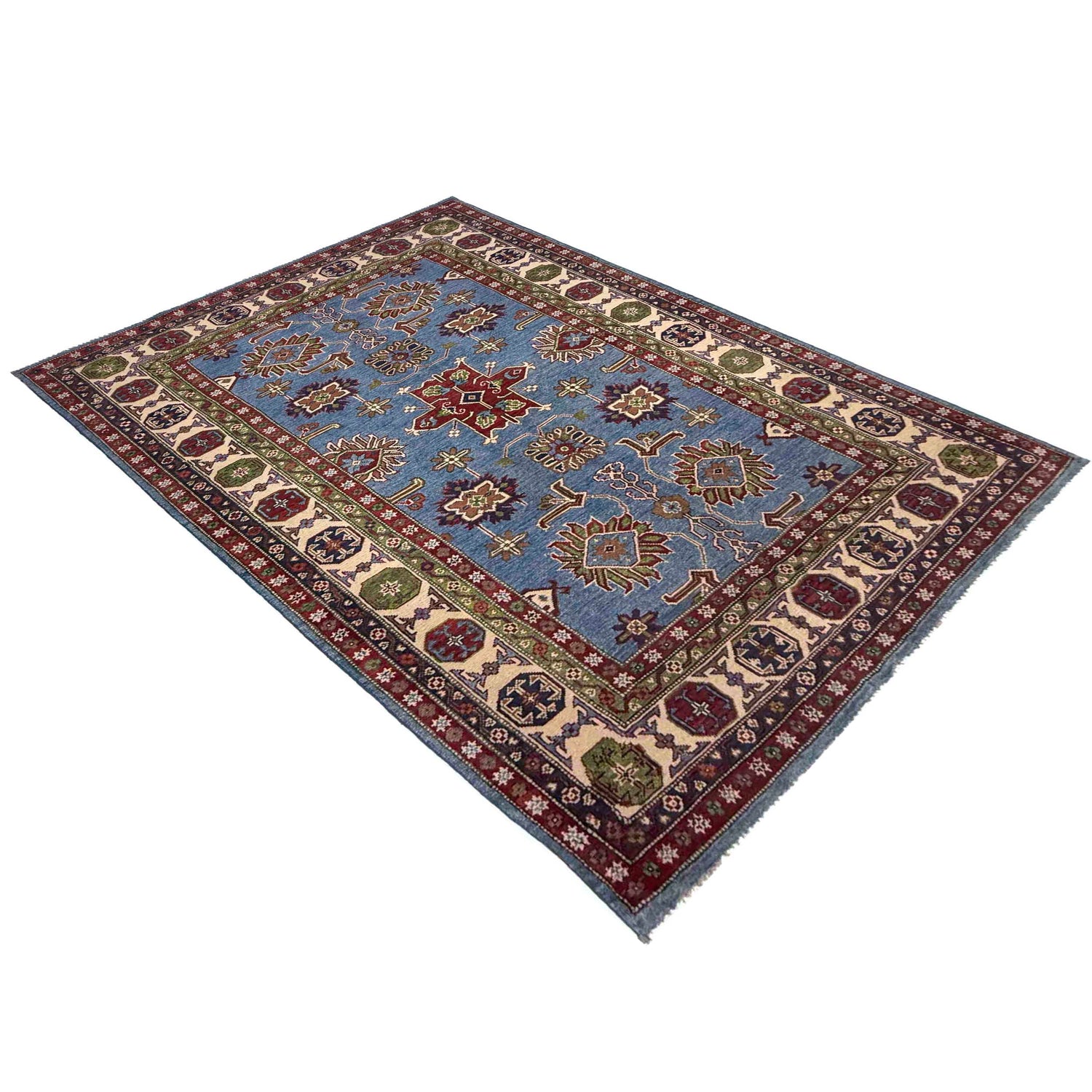 Blue Color Kazak Rug 4' 9" x 7' 10" (ft) - No. R37366
