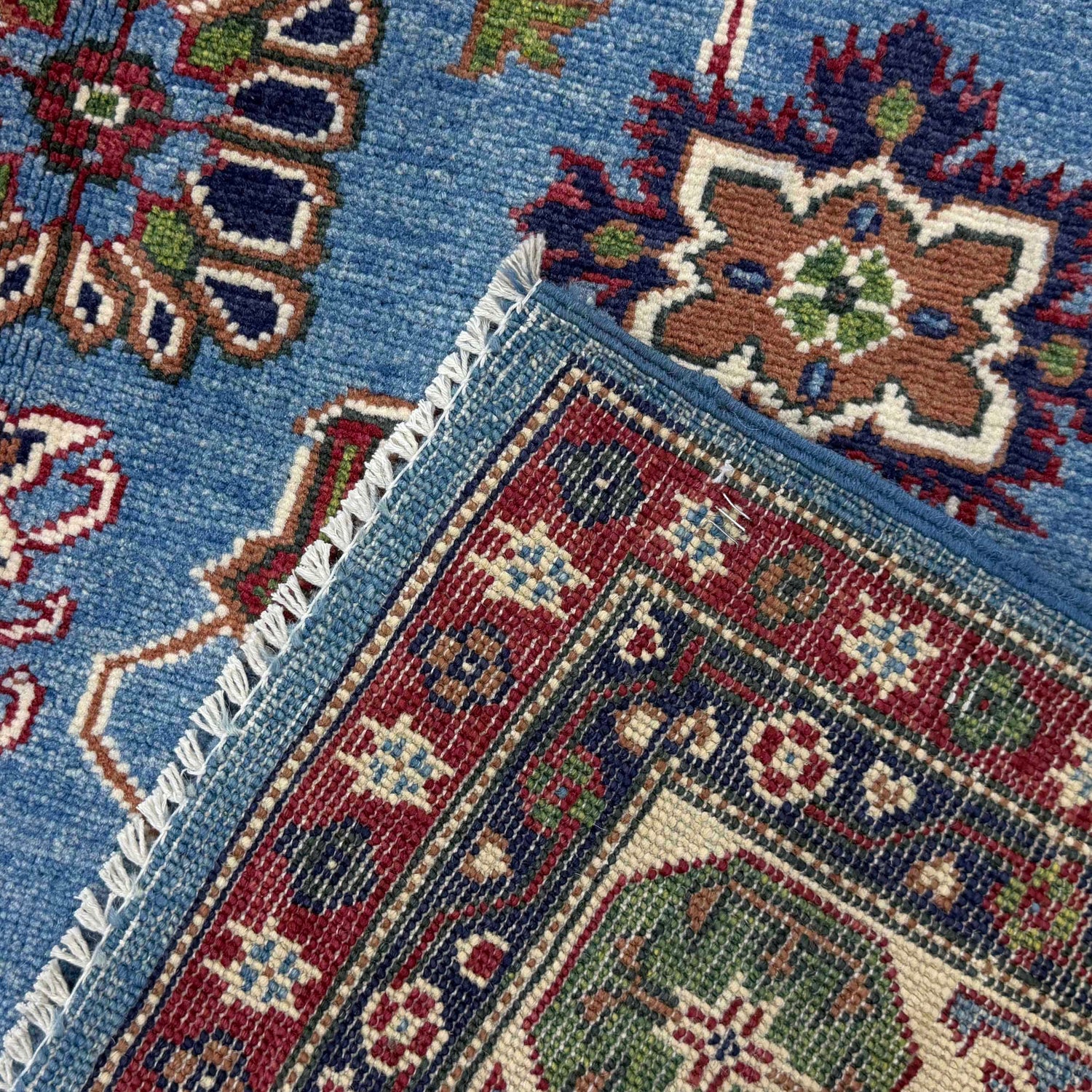 Blue Color Kazak Rug 4' 9" x 7' 10" (ft) - No. R37366