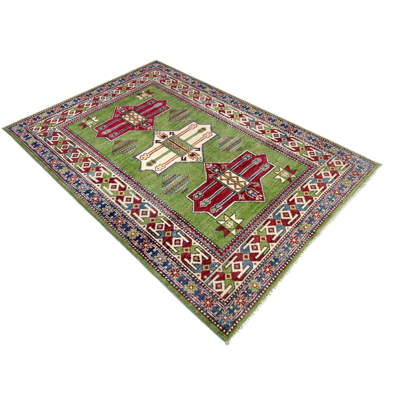 Oriental Kazak Rug 3' 11" x 5' 11" (ft) - No. R37369