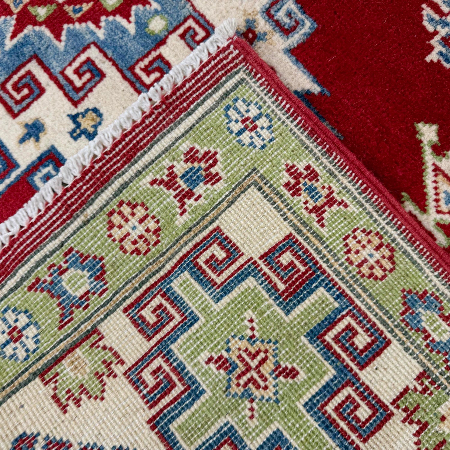Red Color Kazak Rug 5' 7" x 7' 10" (ft) - No. R37373