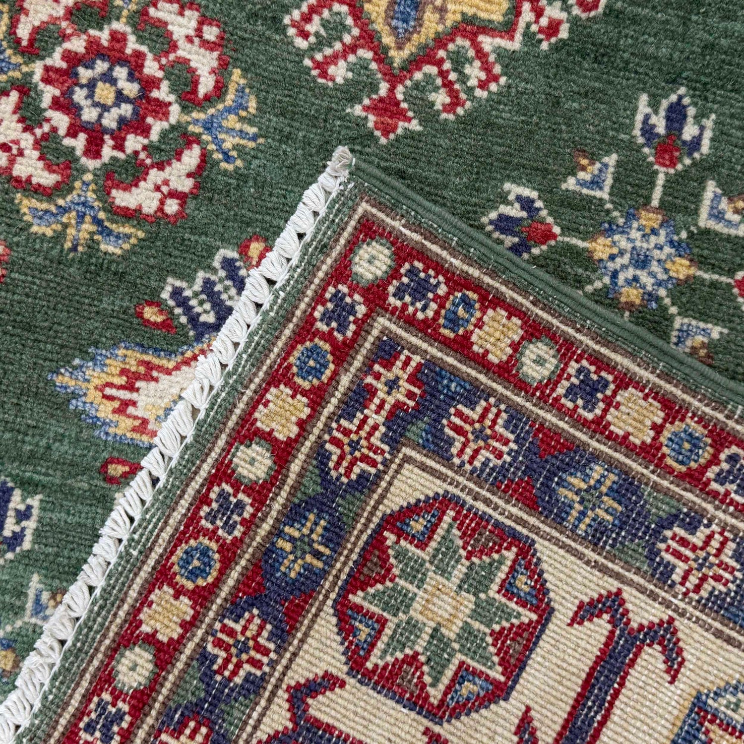 Hand Knotted Kazak Rug 5' 5" x 8' 0" (ft) - No. R37375