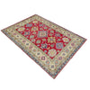 Hand Knotted Kazak Rug 4' 2" x 5' 11" (ft) - No. R37379