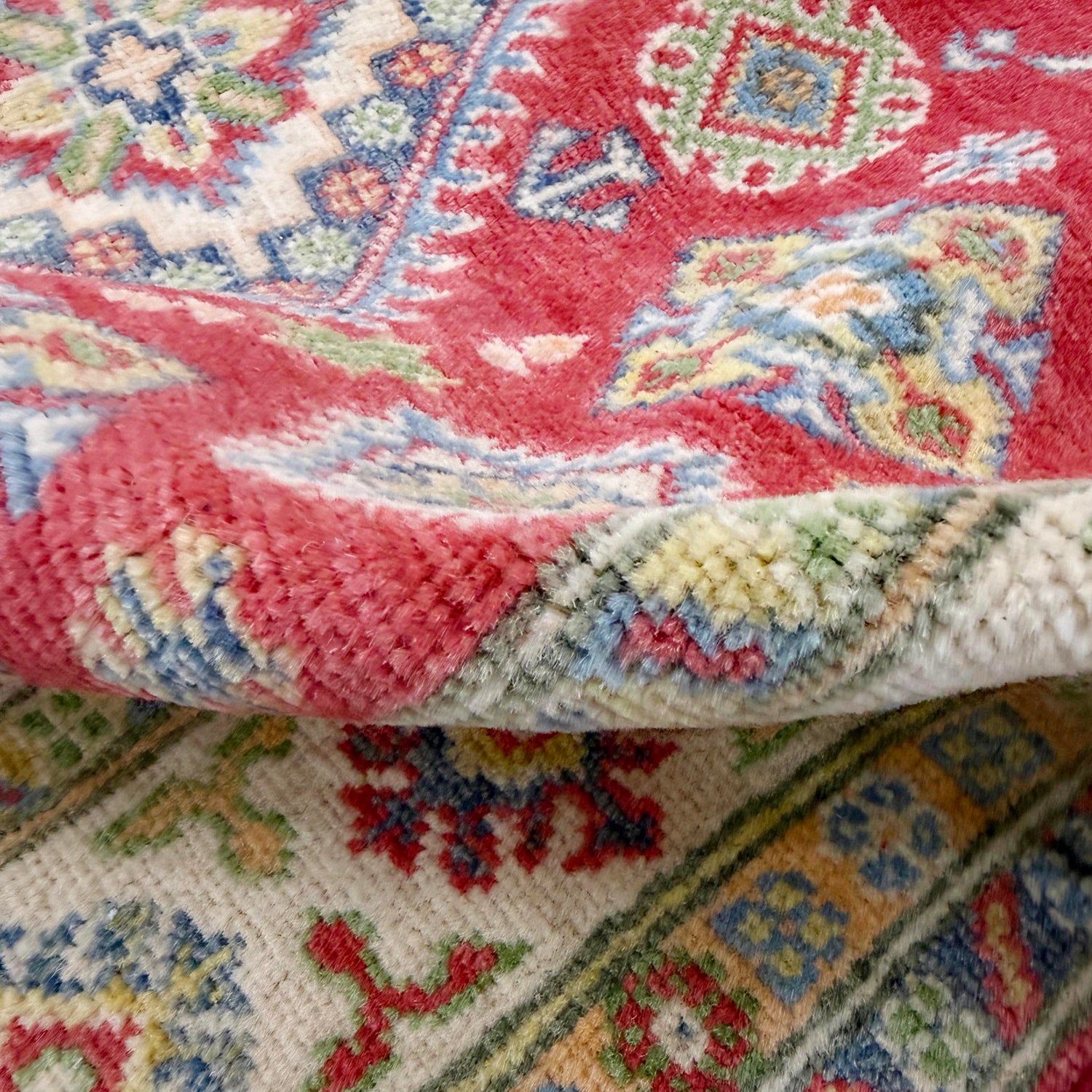 Hand Knotted Kazak Rug 4' 2" x 5' 11" (ft) - No. R37379