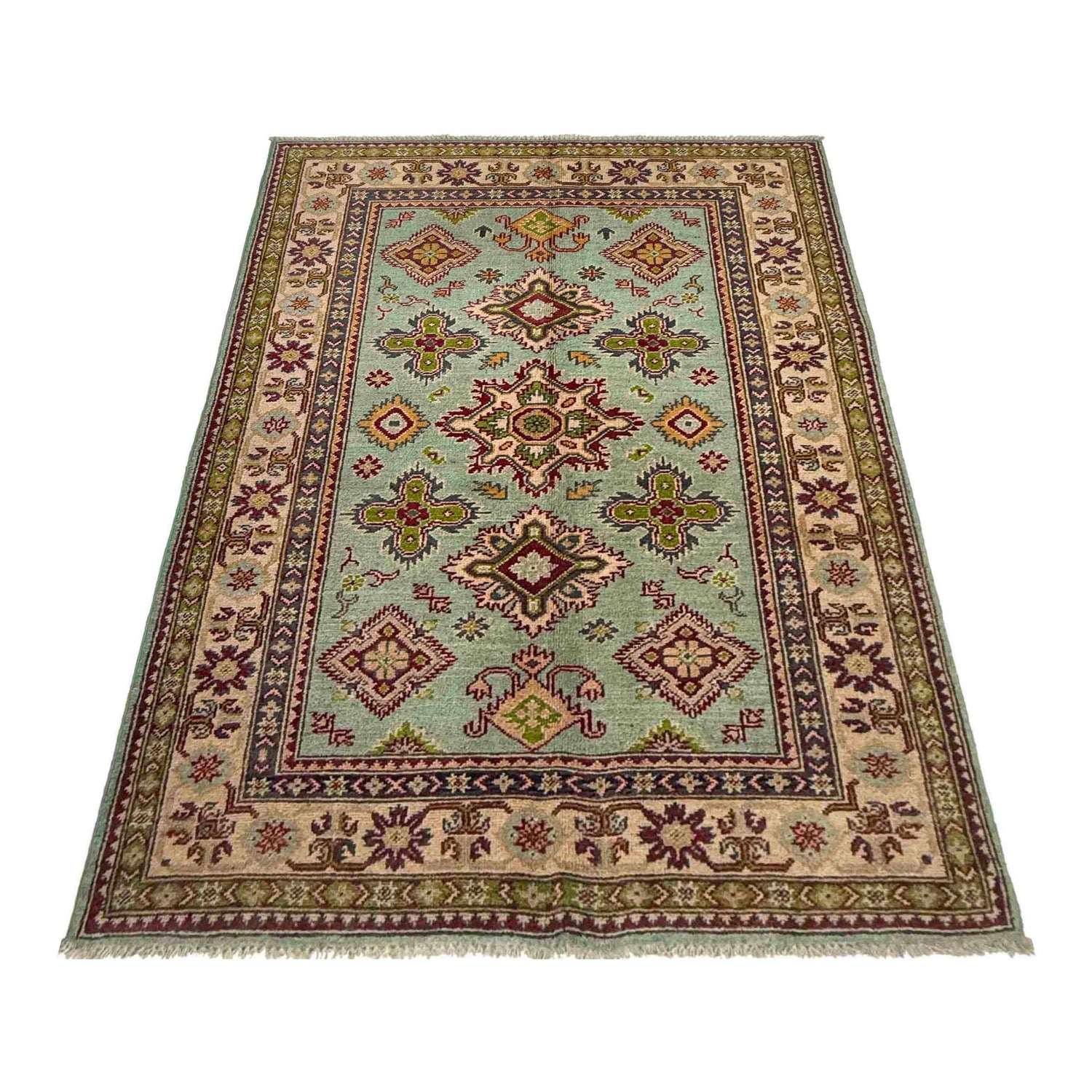 Oriental Kazak Rug 3' 10" x 5' 10" (ft) - No. R37381