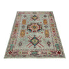 Oriental Kazak Rug 4' 2" x 5' 8" (ft) - No. R37383