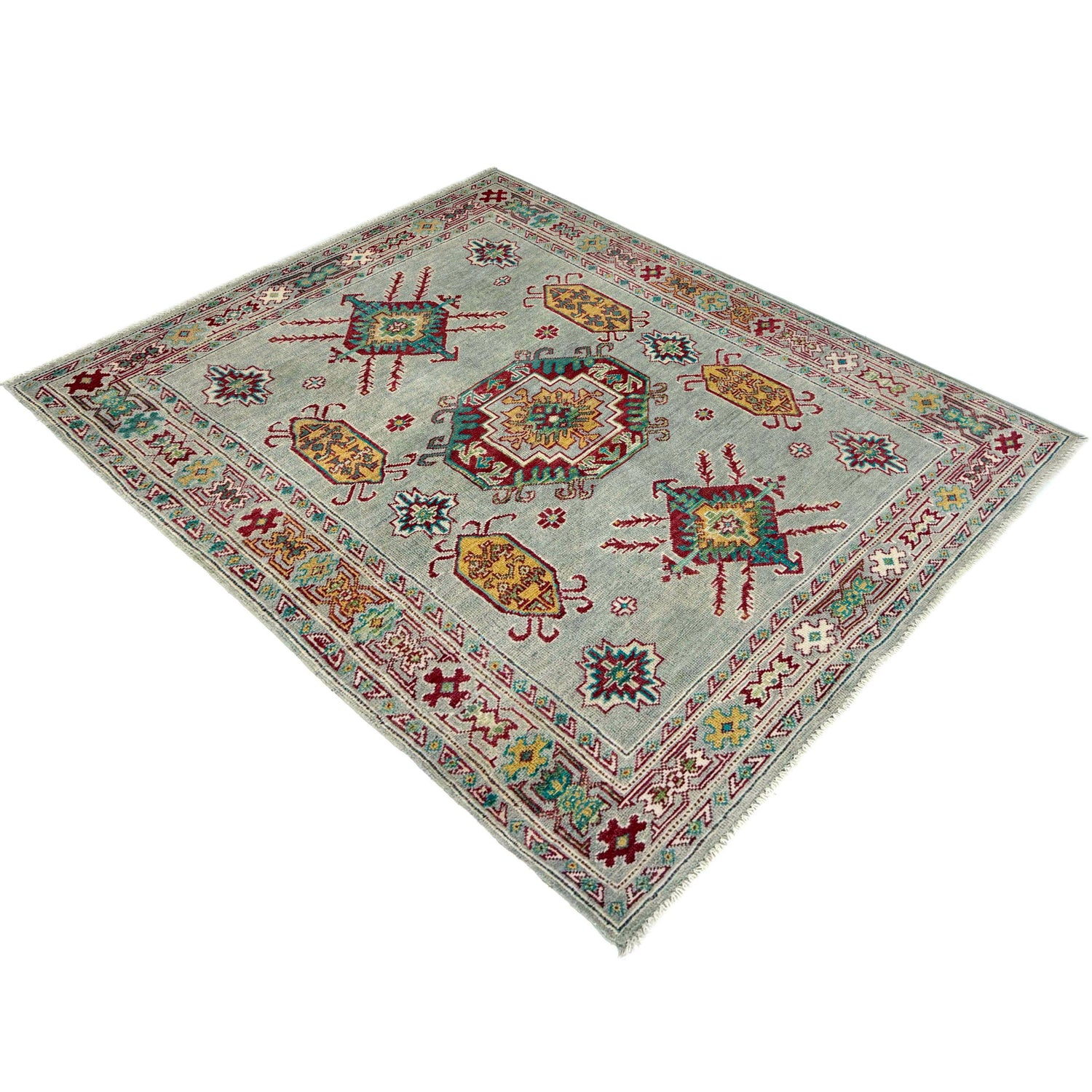 Oriental Kazak Rug 4' 2" x 5' 8" (ft) - No. R37383