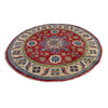 Oriental Kazak Carpet Round Shape 4' 10" x 4' 11" (ft) - No. R37384