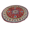 Oriental Kazak Carpet Round Shape 4' 10" x 4' 11" (ft) - No. R37384