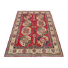 Red Color Kazak Rug 4' 0" x 5' 10" (ft) - No. R37386