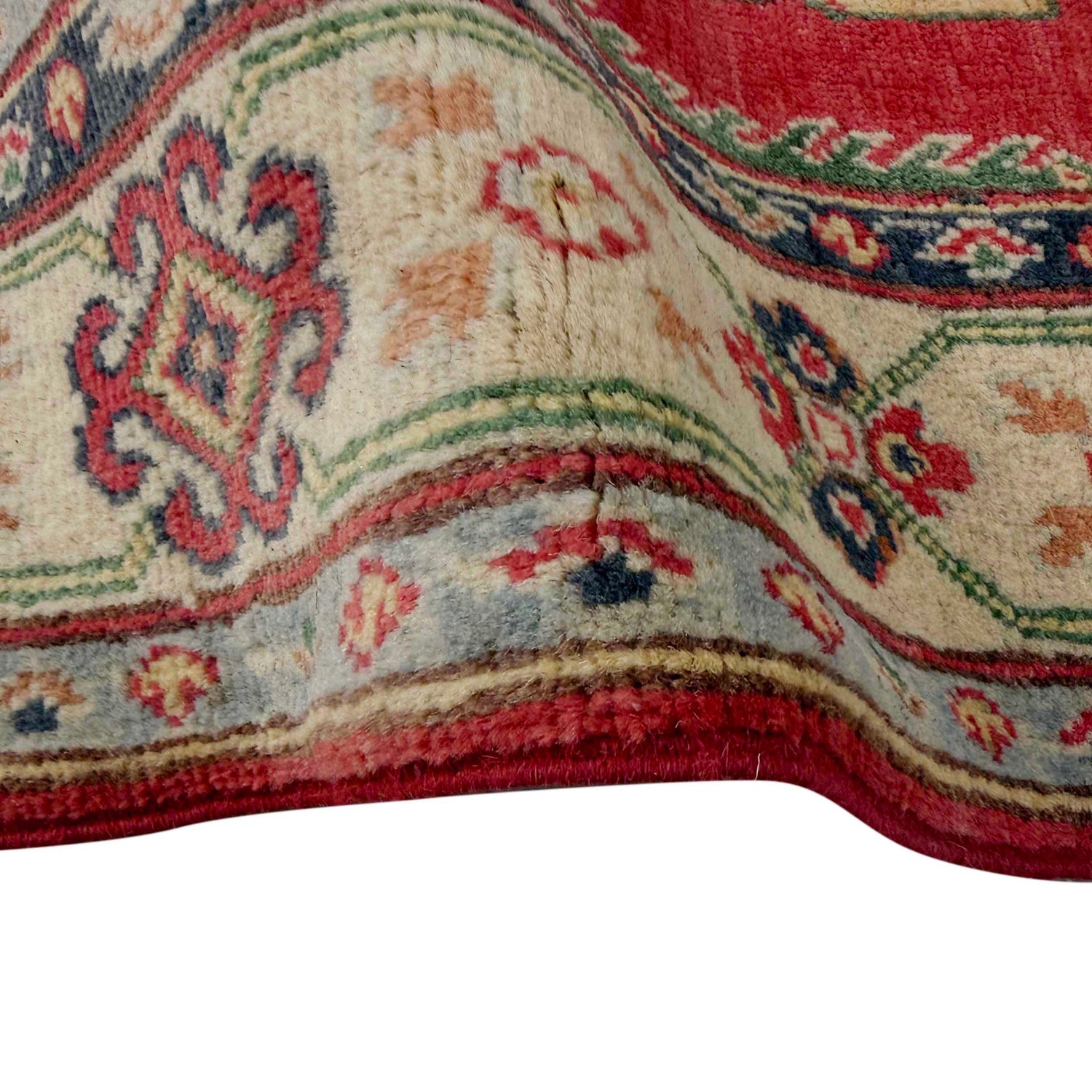 Red Color Kazak Rug 4' 0" x 5' 10" (ft) - No. R37386