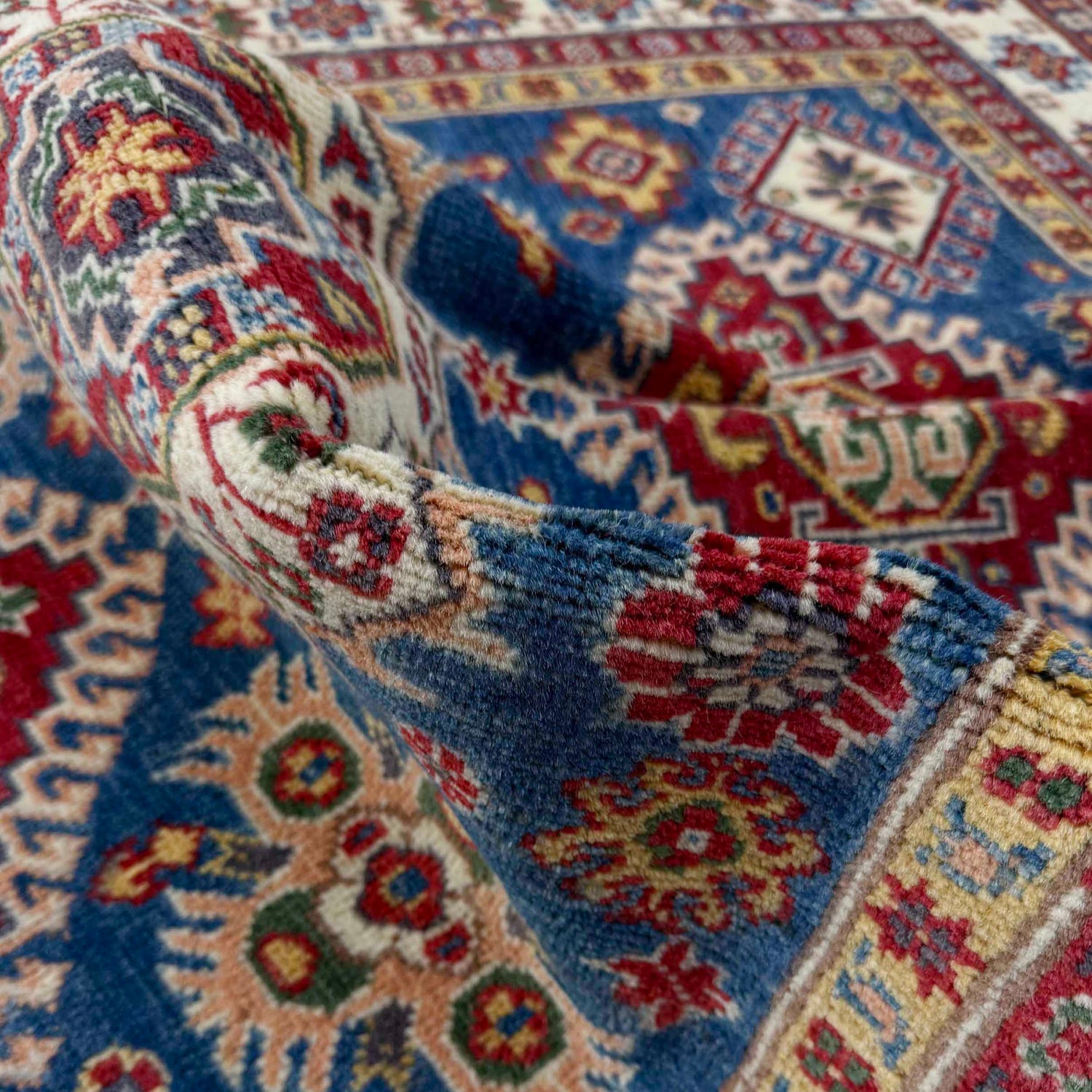 Hand Knotted Kazak Rug 3' 10" x 5' 10" (ft) - No. R37387